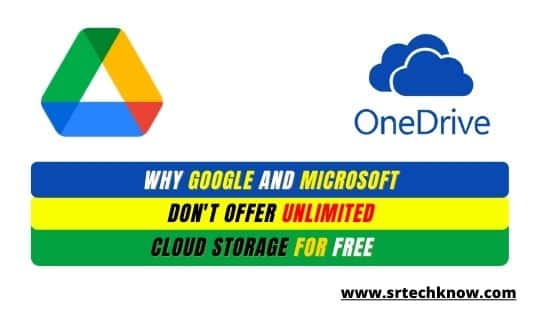 Why Google And Microsoft Don't Offer Unlimited Cloud Storage For Free