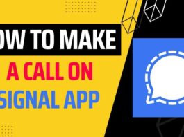 How To Make A Call On Signal App